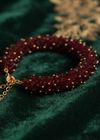 RJ | Maroon Gajra Bracelet - Maroon