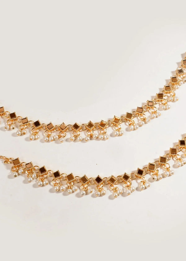 RJ | Square Anklet - Champagne