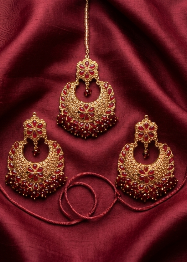 RJ | Red Kanta - Maroon, champagne