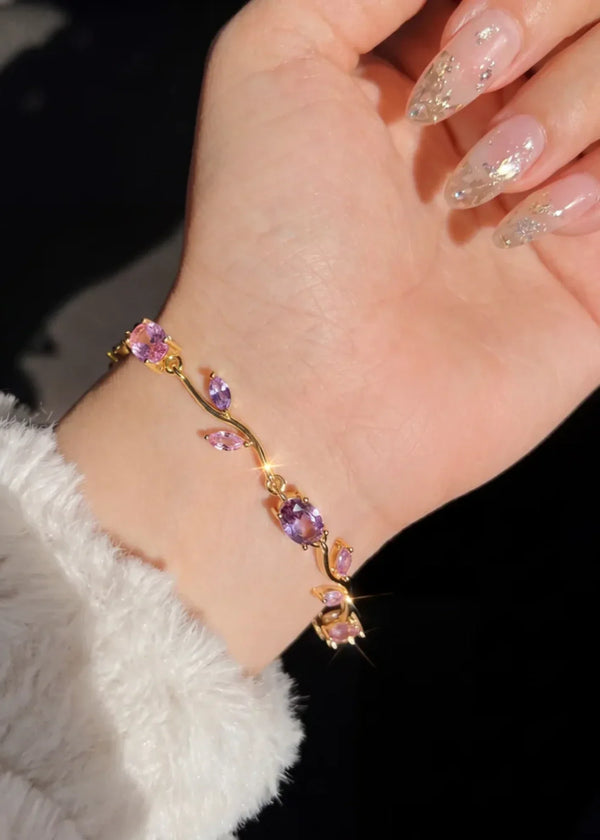 RJ | Crystal Stones Tulip Bracelet - image 2