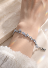 RJ | Silver Crystal Stones Tulip Bracelet - image 3